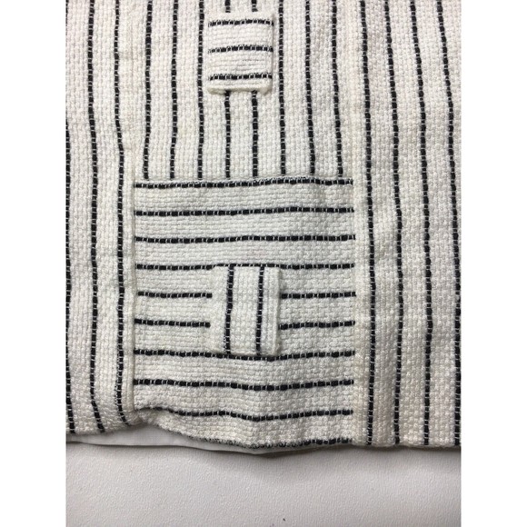 Vtg Gene Roye Womens Striped Geometric Panel Woven Blouse Top Shirt Size 10 S M - Picture 4 of 12